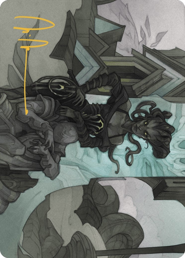 Vraska Joins Up Art Card (Gold-Stamped Signature) (34) [ASOTJ] - MTG Single