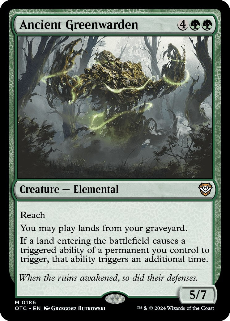 Ancient Greenwarden (186) [OTC] - MTG Single