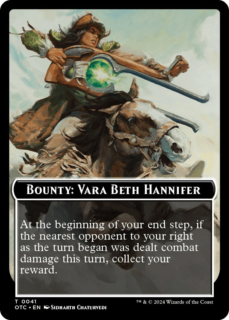 Bounty: Vara Beth Hannifer // Bounty Rules Double-Sided Token (0) [OTC] - MTG Single