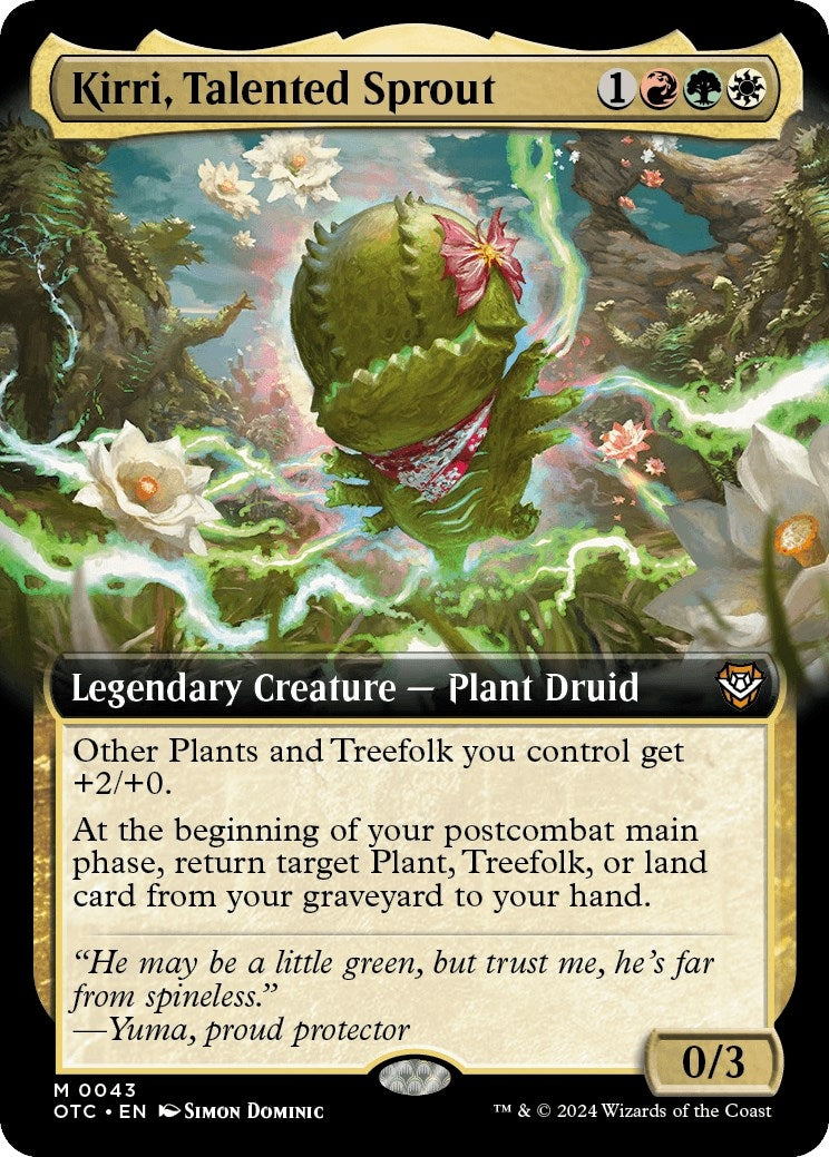 Kirri Talented Sprout (Extended Art) (43) [OTC] - MTG Single