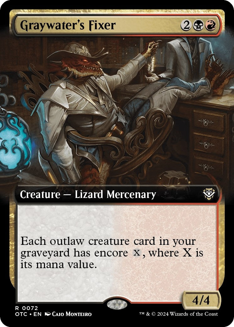 Graywater’s Fixer (Extended Art) (72) [OTC] - MTG Single