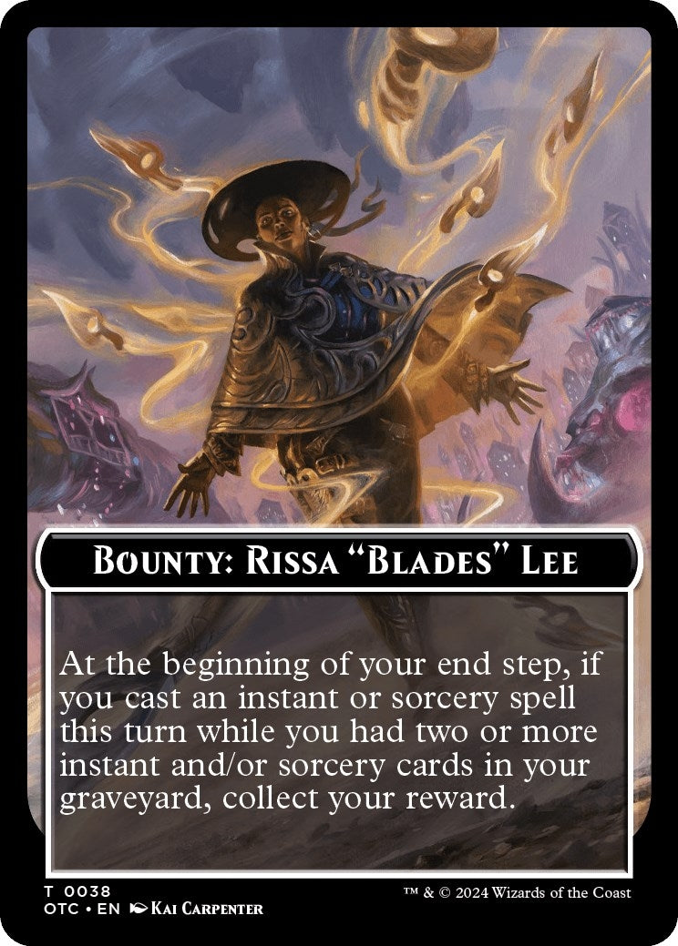 Bounty: Rissa ’Blades’ Lee // Bounty Rules Double-Sided Token (0) [OTC] - MTG Single
