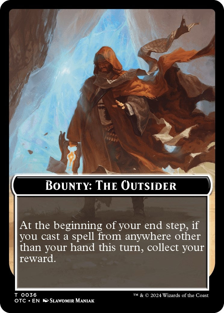 Bounty: The Outsider // Bounty Rules Double-Sided Token (0) [OTC] - MTG Single