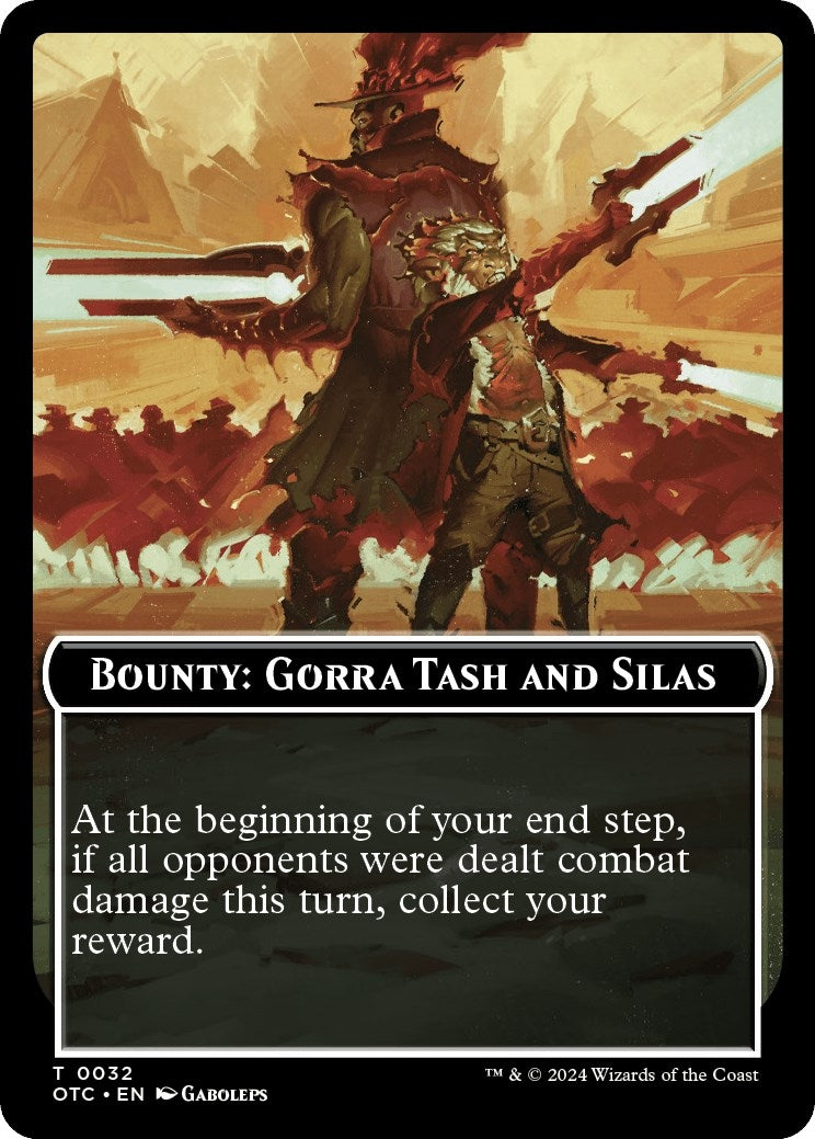 Bounty: Gorra Tash and Silas // Bounty Rules Double-Sided Token (0) [OTC] - MTG Single