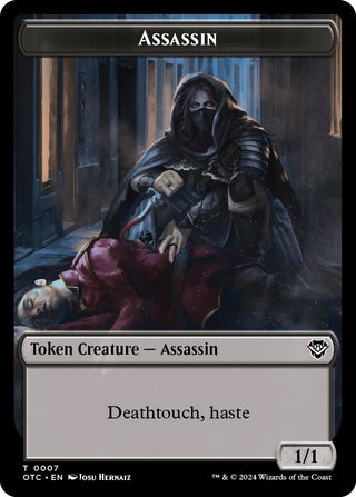 Assassin // Food Double-Sided Token (0) [OTC] - MTG Single