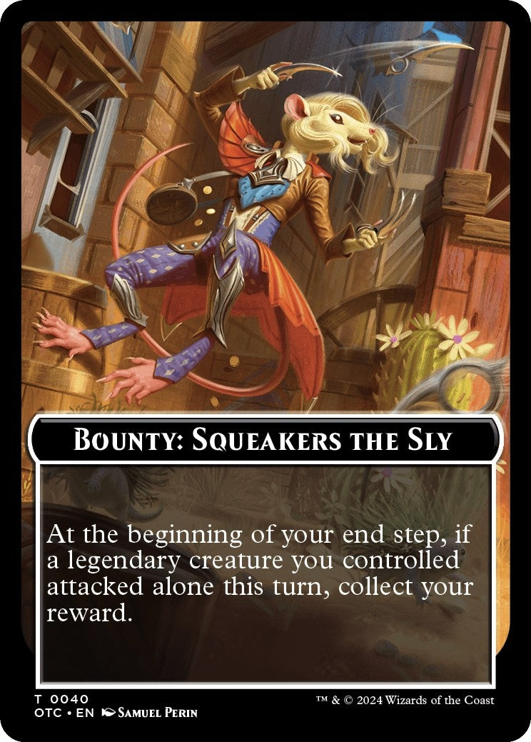 Bounty: Squeakers the Sly // Bounty Rules Double-Sided Token (0) [OTC] - MTG Single