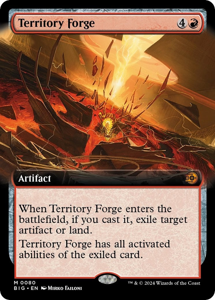 Territory Forge (Extended Art) (80) [BIG] - MTG Single
