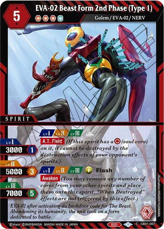 EVA-02 Beast Form 2nd Phase (Type 1) (1007) [CB01] - Battle Spirits Saga Single