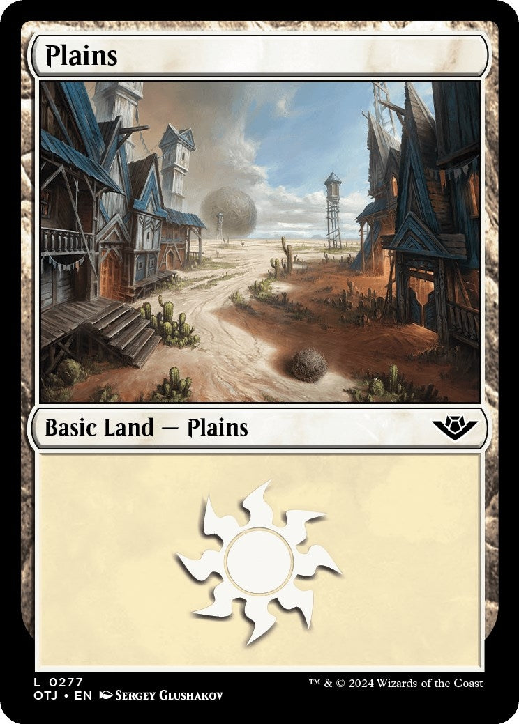 Plains (0277) (277) [OTJ] - MTG Single