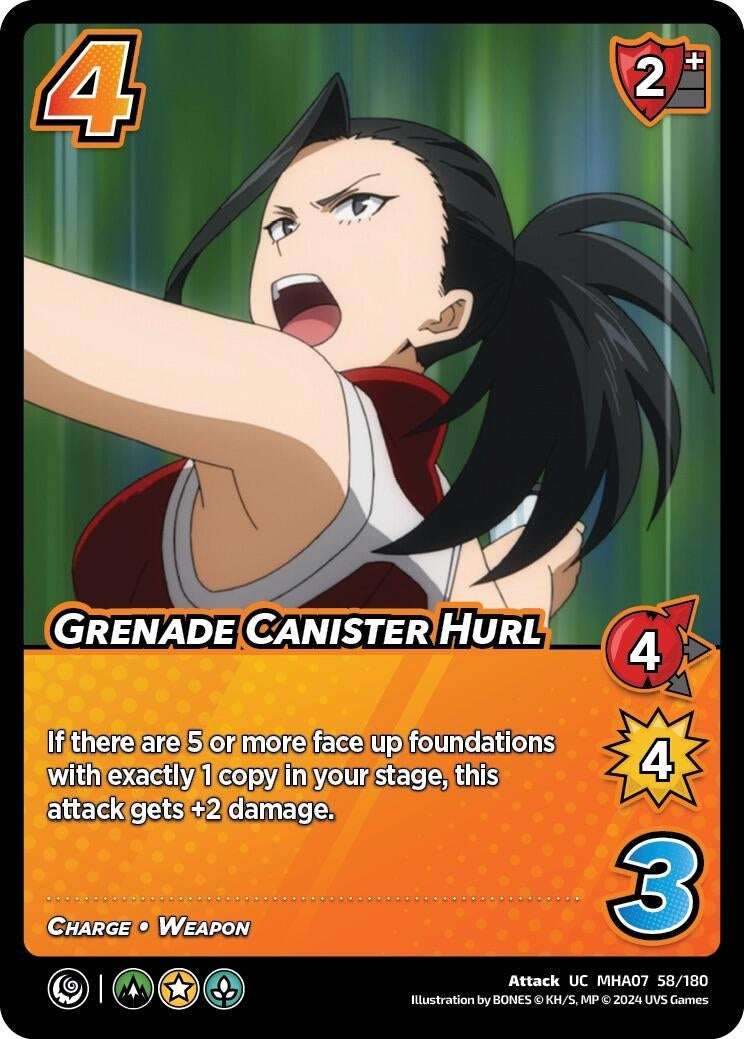 Grenade Canister Hurl (58) [MHA7] - UniVersus Single