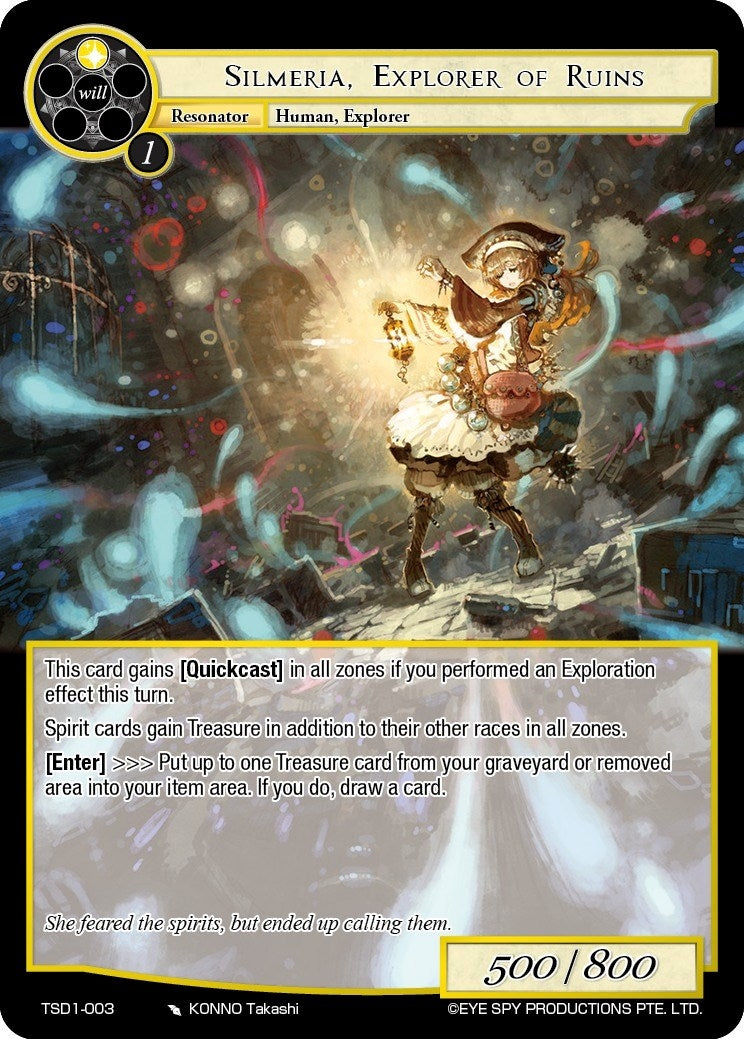 Silmeria Explorer of Ruins (1003) [TSD1] - Force of Will Single