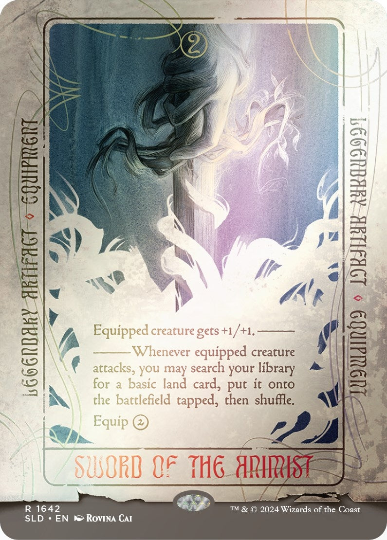 Sword of the Animist (Rainbow Foil) (1642) [SLD] - MTG Single