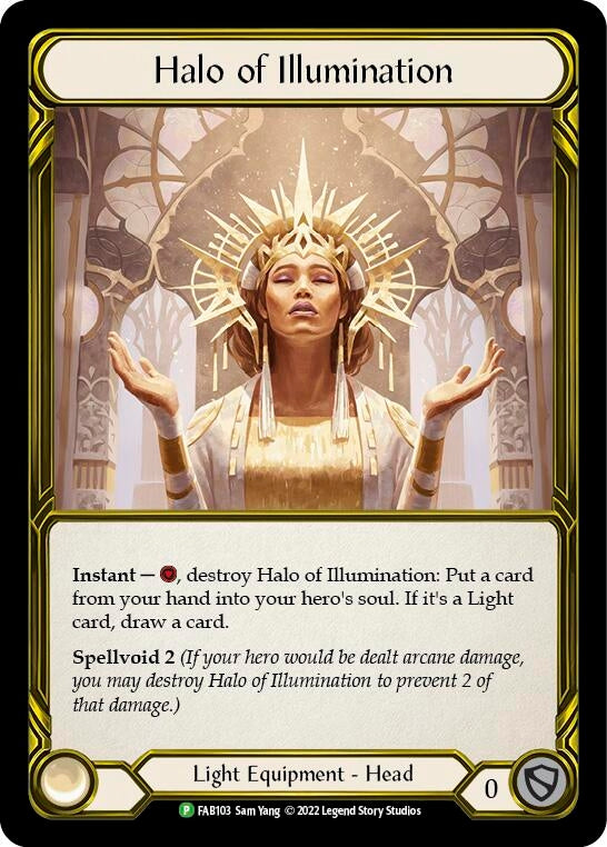 Halo of Illumination - FAB103 (Golden) (103) [PR] - Flesh and Blood TCG Single