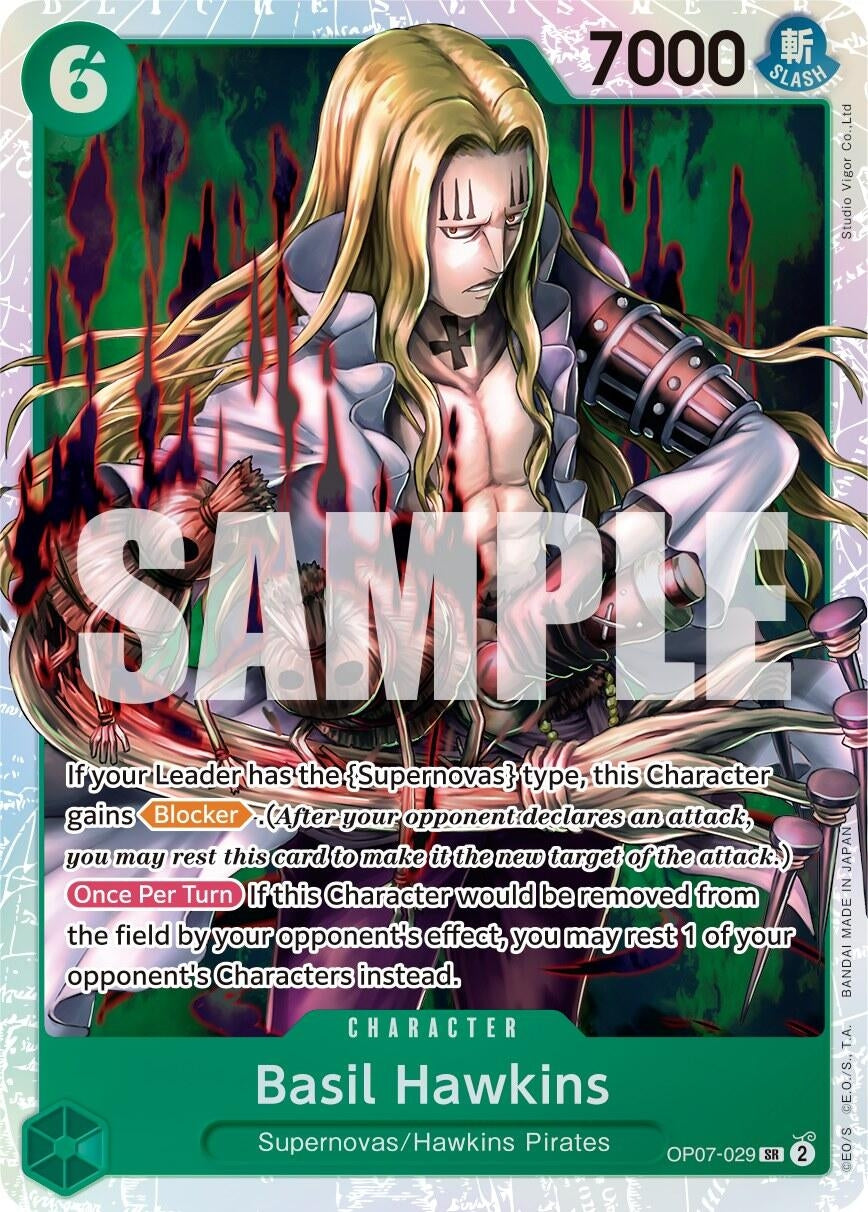 Basil Hawkins (7029) (OP07) - One Piece Card Game Single