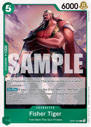 Fisher Tiger (7032) (OP07) - One Piece Card Game Single