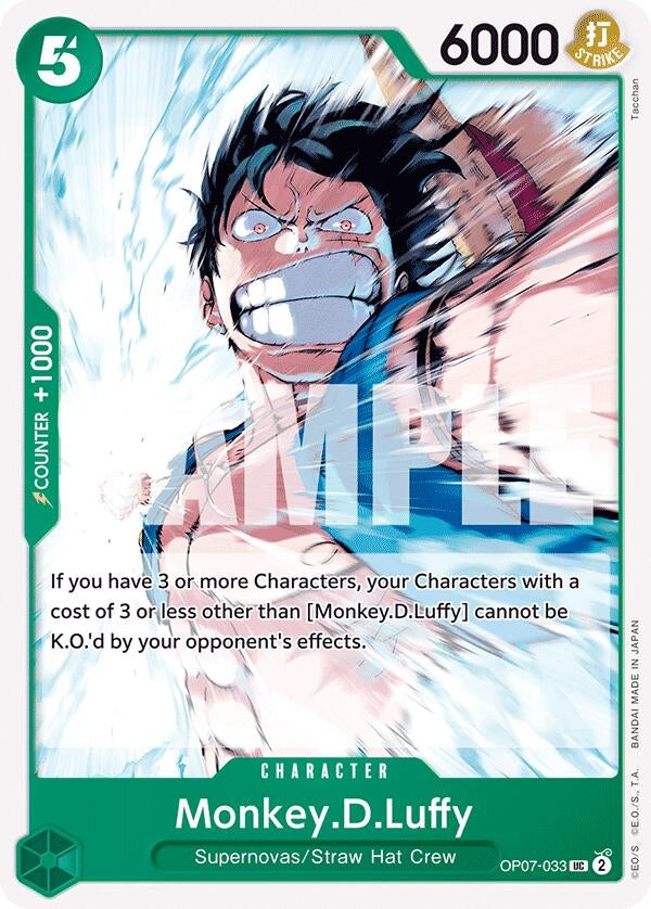 Monkey.D.Luffy (033) (7033) (OP07) - One Piece Card Game Single