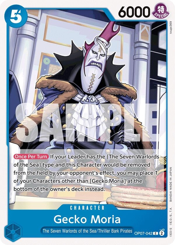 Gecko Moria (042) (7042) (OP07) - One Piece Card Game Single