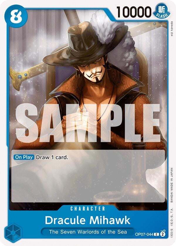 Dracule Mihawk (7044) (OP07) - One Piece Card Game Single