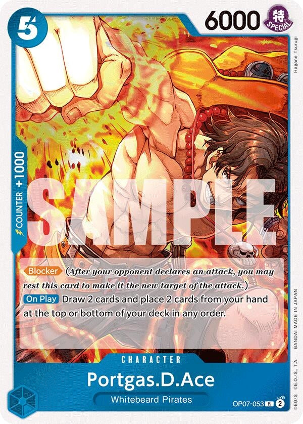 Portgas.D.Ace (053) (7053) (OP07) - One Piece Card Game Single