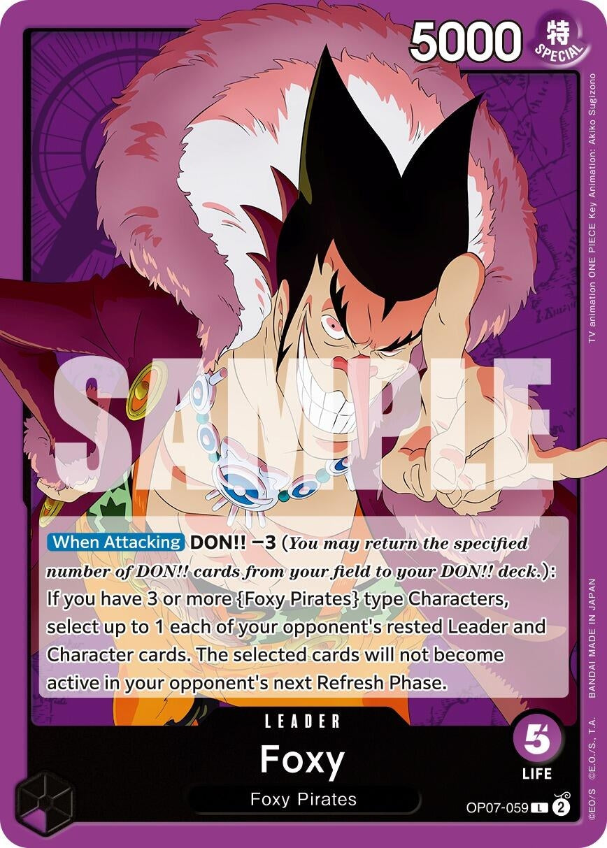 Foxy (059) (7059) (OP07) - One Piece Card Game Single