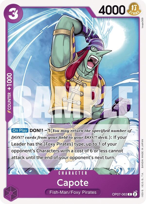 Capote (7063) (OP07) - One Piece Card Game Single