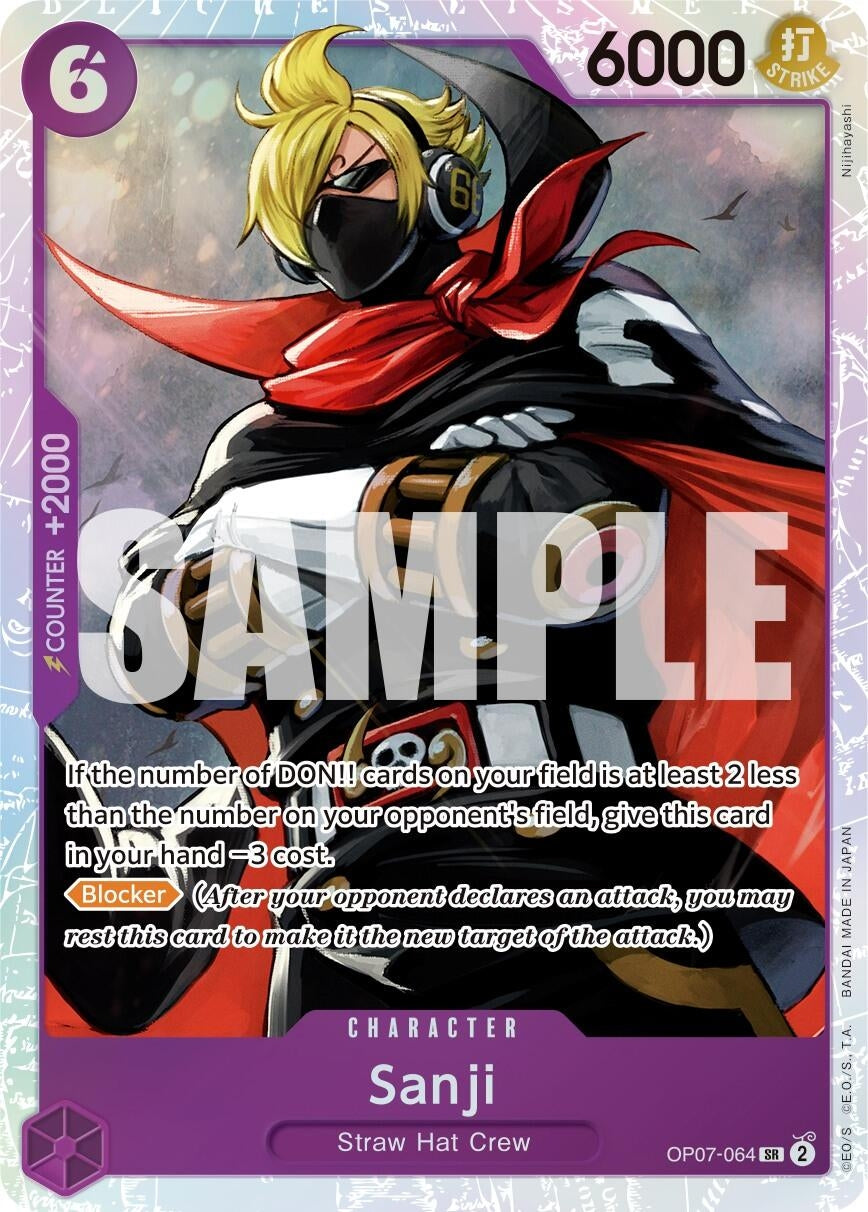 Sanji (7064) (OP07) - One Piece Card Game Single