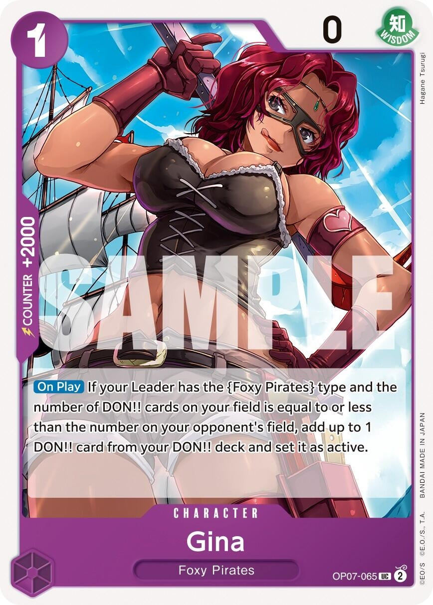 Gina (7065) (OP07) - One Piece Card Game Single