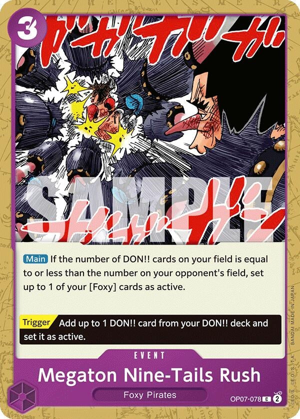Megaton Nine-Tails Rush (7078) (OP07) - One Piece Card Game Single