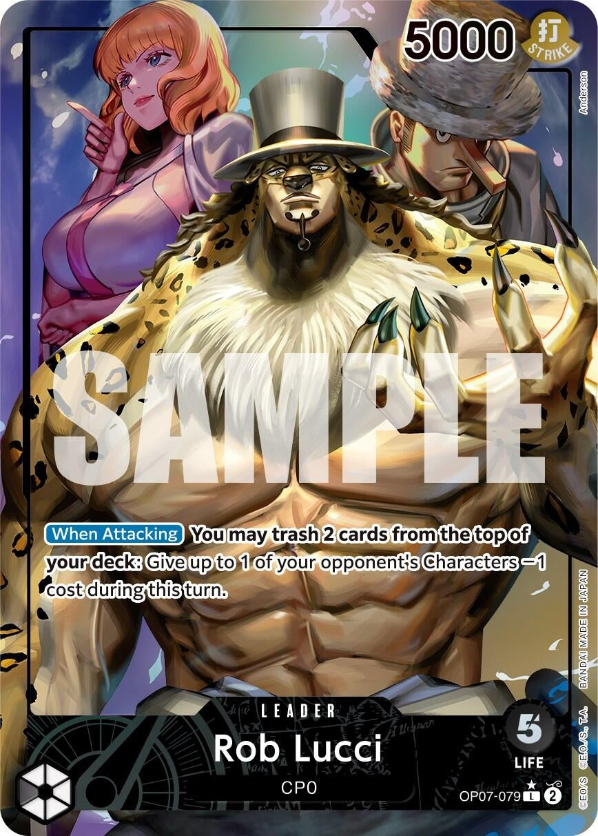 Rob Lucci (079) (Parallel) (7079) (OP07) - One Piece Card Game Single
