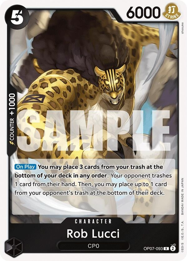 Rob Lucci (093) (7093) (OP07) - One Piece Card Game Single