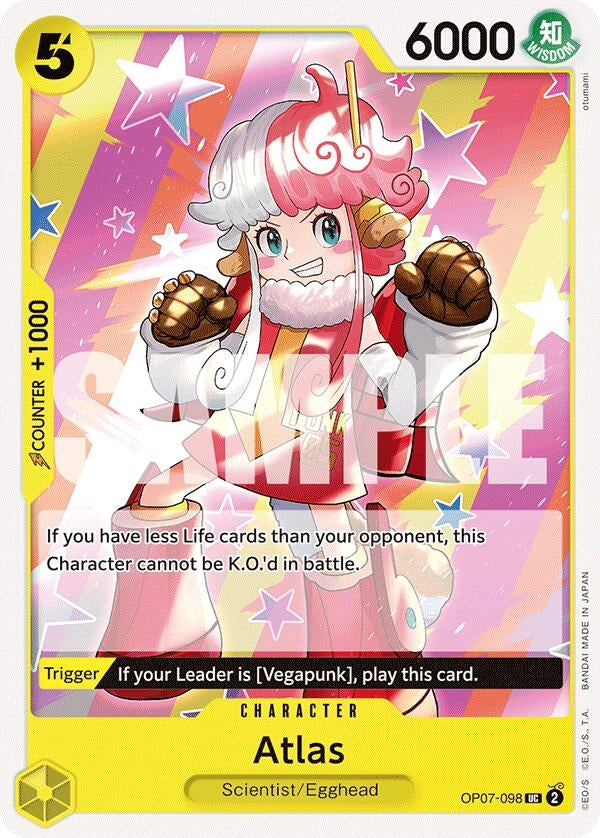 Atlas (7098) (OP07) - One Piece Card Game Single