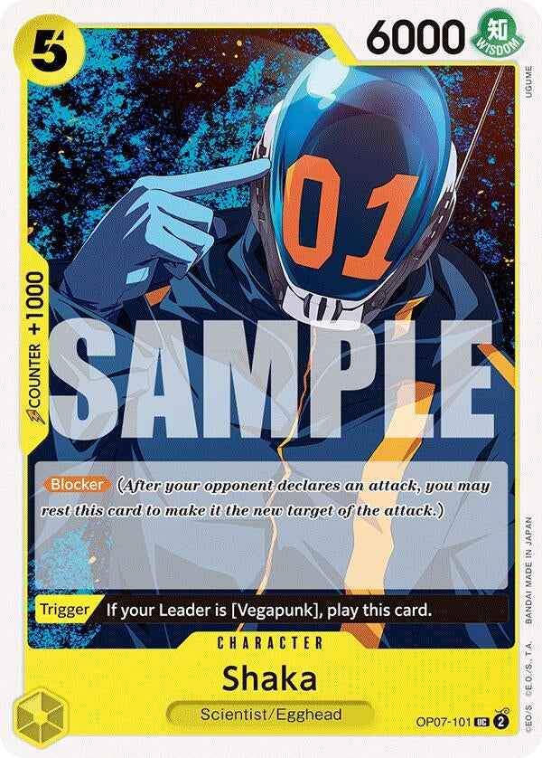 Shaka (7101) (OP07) - One Piece Card Game Single