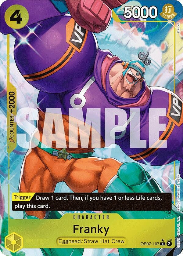 Franky (Parallel) (7107) (OP07) - One Piece Card Game Single