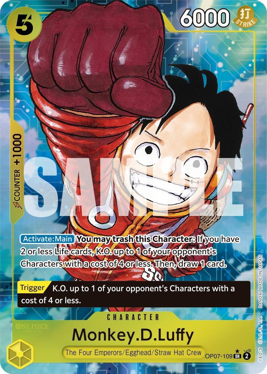 Monkey.D.Luffy (109) (Parallel) (7109) (OP07) - One Piece Card Game Single