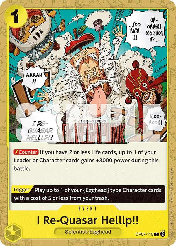 I Re-Quasar Helllp!! (7115) (OP07) - One Piece Card Game Single