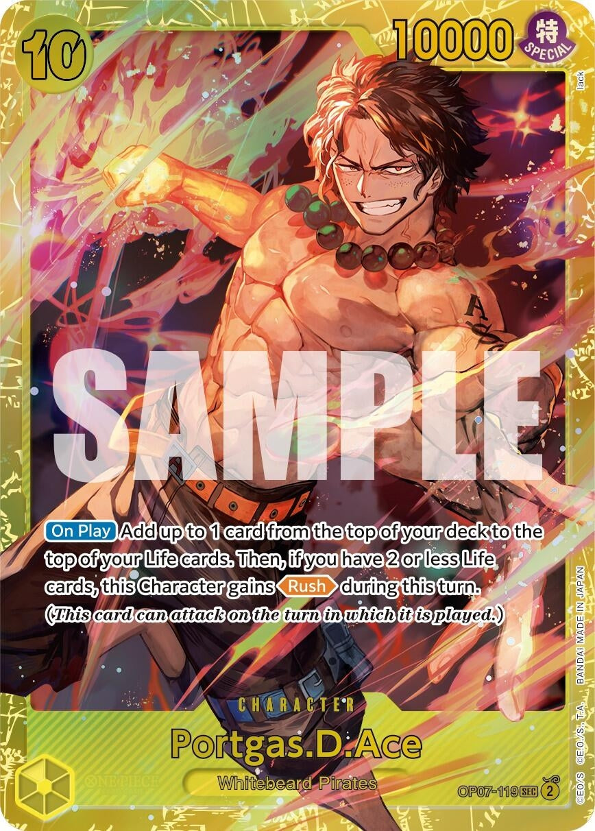 Portgas.D.Ace (119) (7119) (OP07) - One Piece Card Game Single