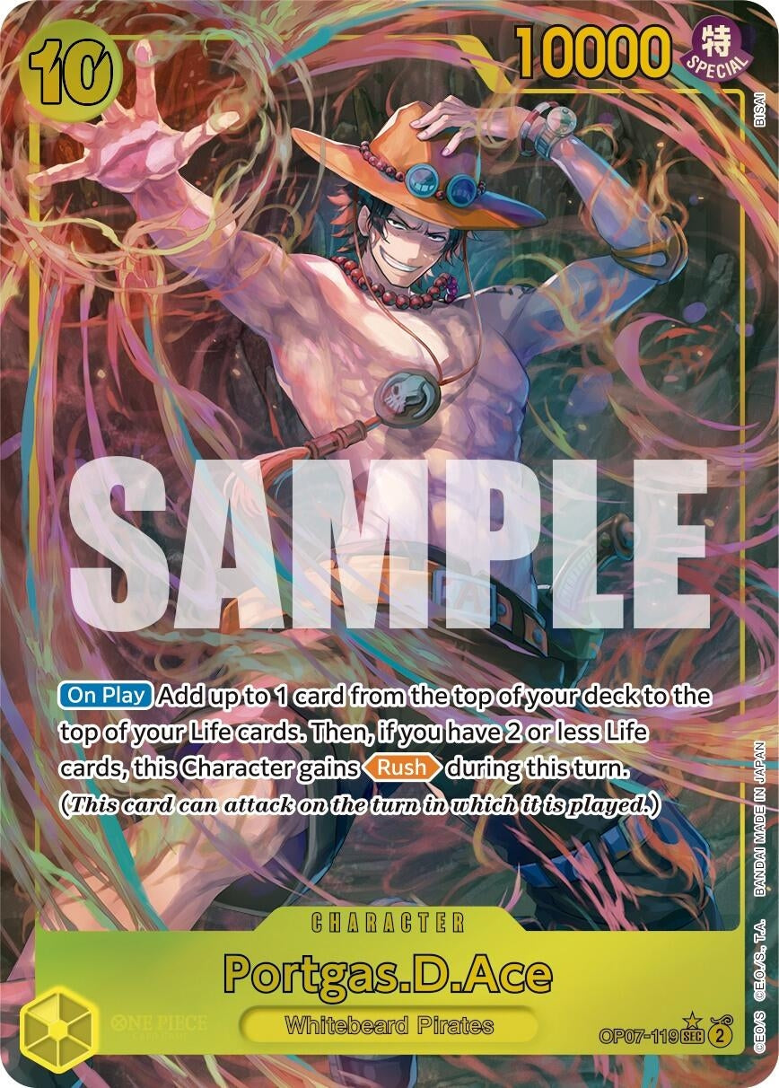 Portgas.D.Ace (119) (Parallel) (7119) (OP07) - One Piece Card Game Single