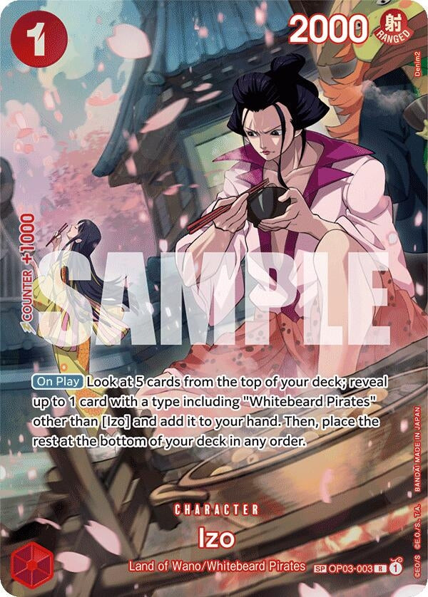 Izo (SP) (3003) (OP07) - One Piece Card Game Single