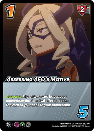 Assessing AFO’s Motive (69) [MHA7] - UniVersus Single