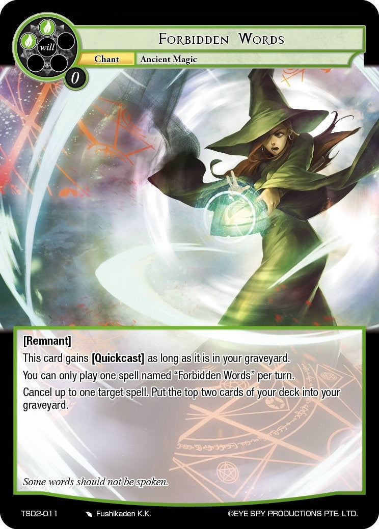 Forbidden Words (2011) [TSD2] - Force of Will Single