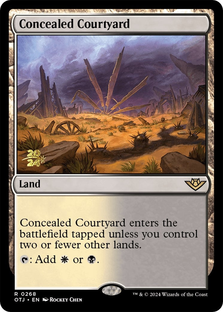 Concealed Courtyard (OTJ) (268) [PRE] - MTG Single