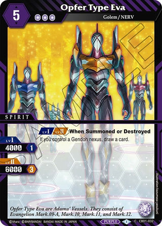 Opfer Type Eva (1032) [CB01] - Battle Spirits Saga Single