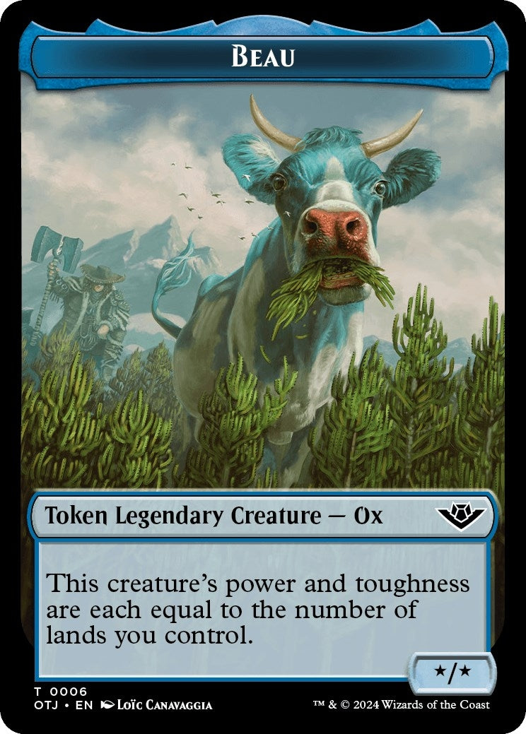 Beau // Plot Double-Sided Token (0) [OTJ] - MTG Single