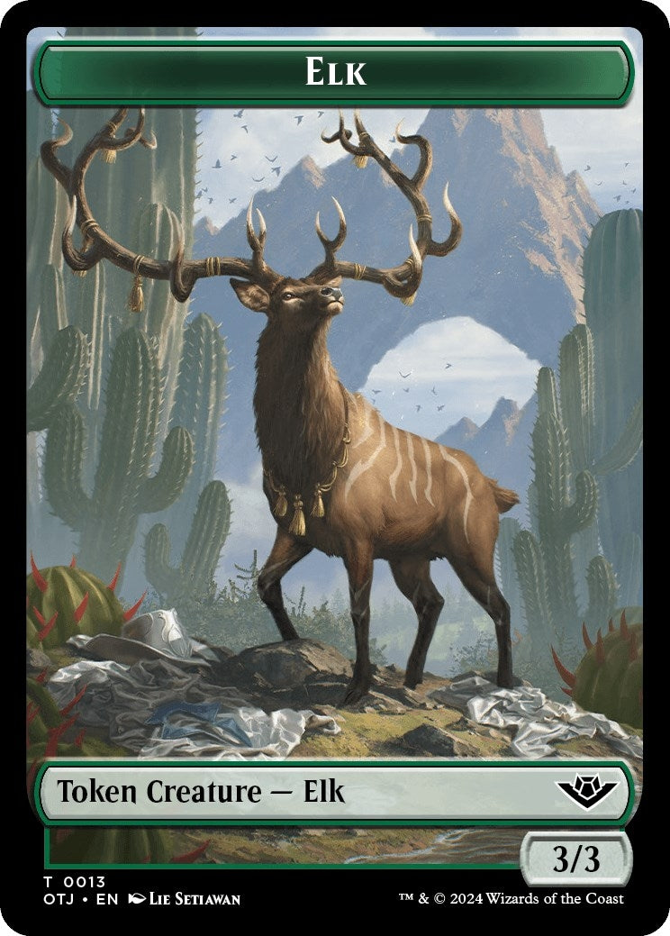 Elk // Plot Double-Sided Token (0) [OTJ] - MTG Single