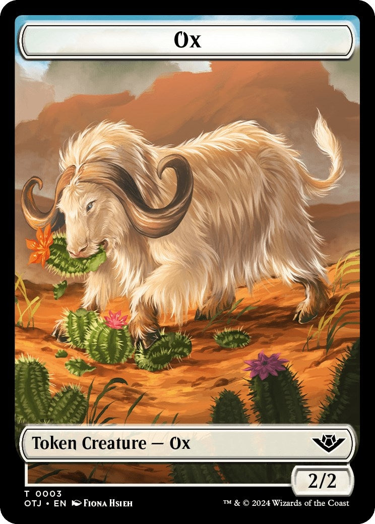 Ox // Plot Double-Sided Token (0) [OTJ] - MTG Single