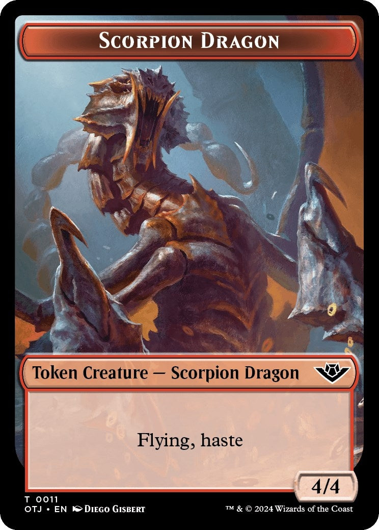 Scorpion Dragon Token (0) [OTJ] - MTG Single
