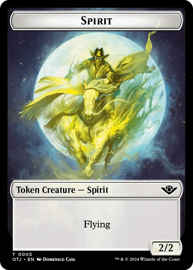 Spirit // Plot Double-Sided Token (0) [OTJ] - MTG Single