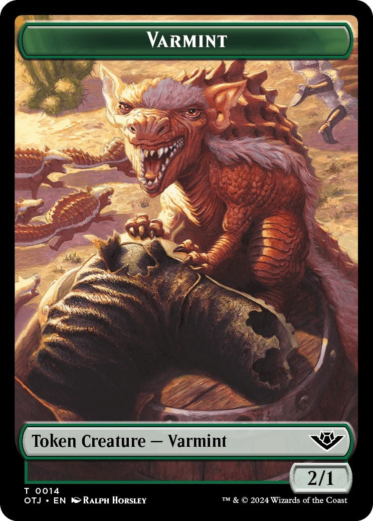 Varmint // Plot Double-Sided Token (0) [OTJ] - MTG Single