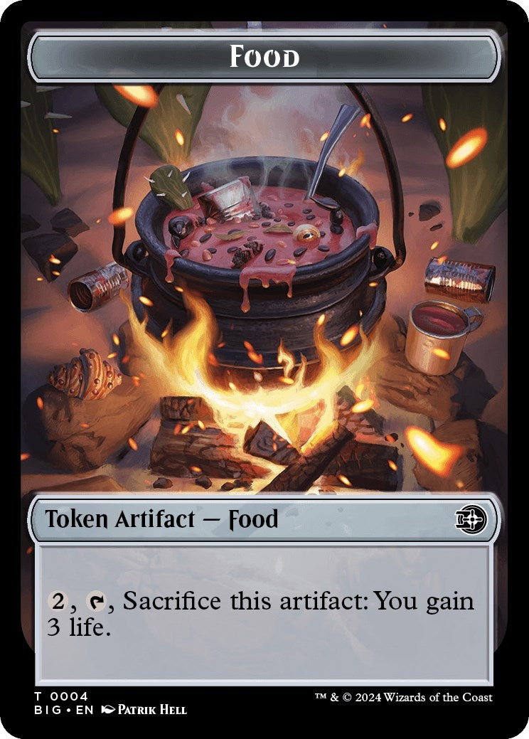 Food // Plot Double-Sided Token (0) [BIG] - MTG Single