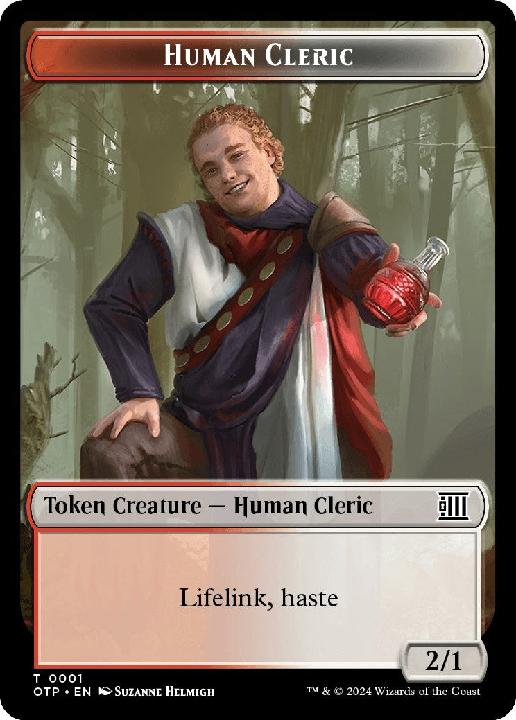 Human Cleric Token (0) [OTP] - MTG Single